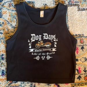 Vintage Harley-Davidson Rhinestoned Tank Crop Top